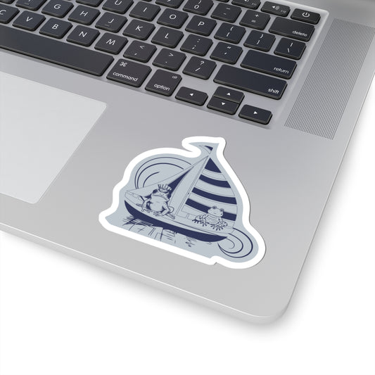 NYP Sticker | Frog Boat | Color