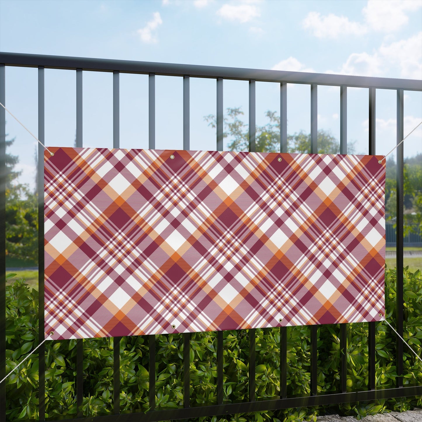 Banner | Maroon & Orange | Tartan