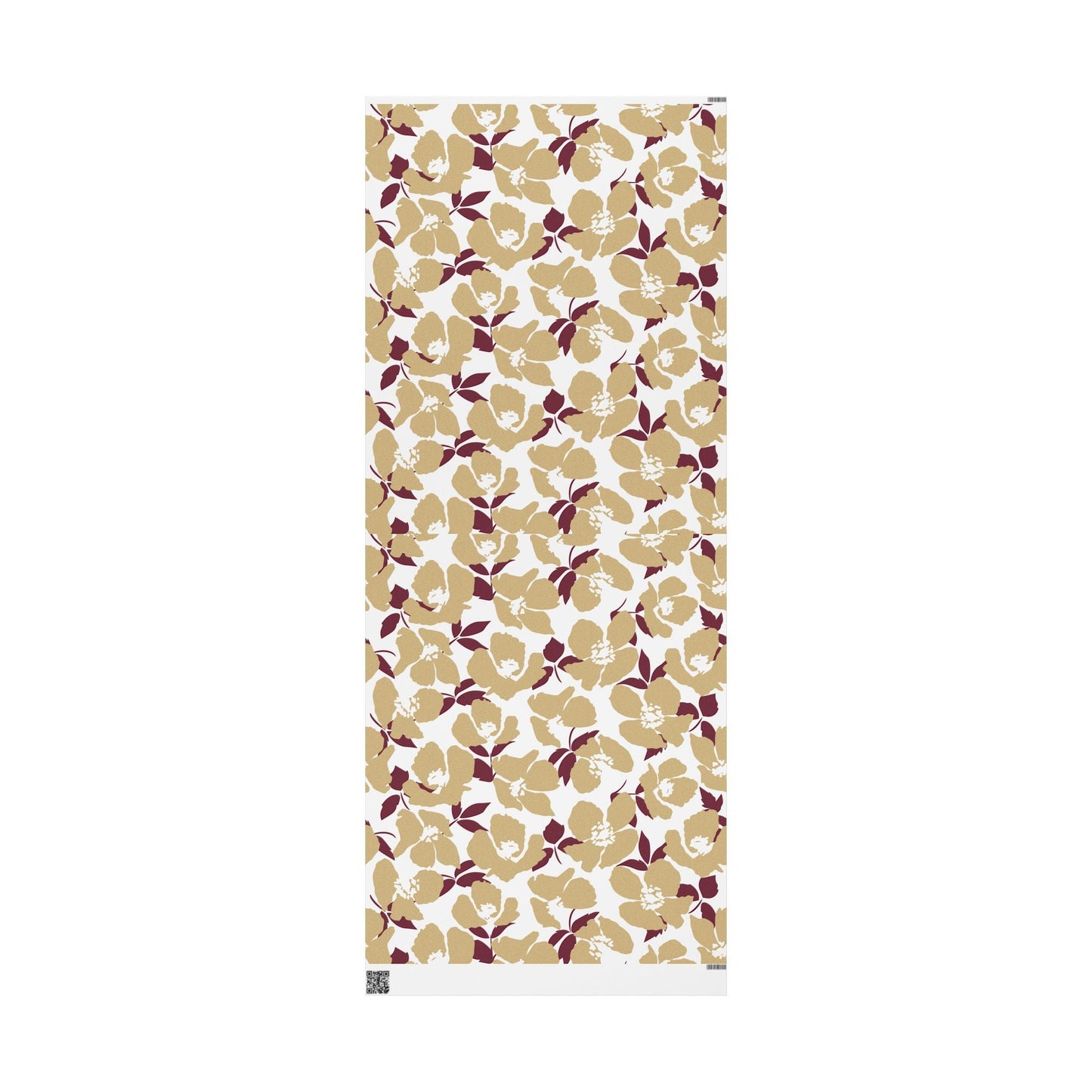 Gift Wrap | Maroon & Gold | Poppy