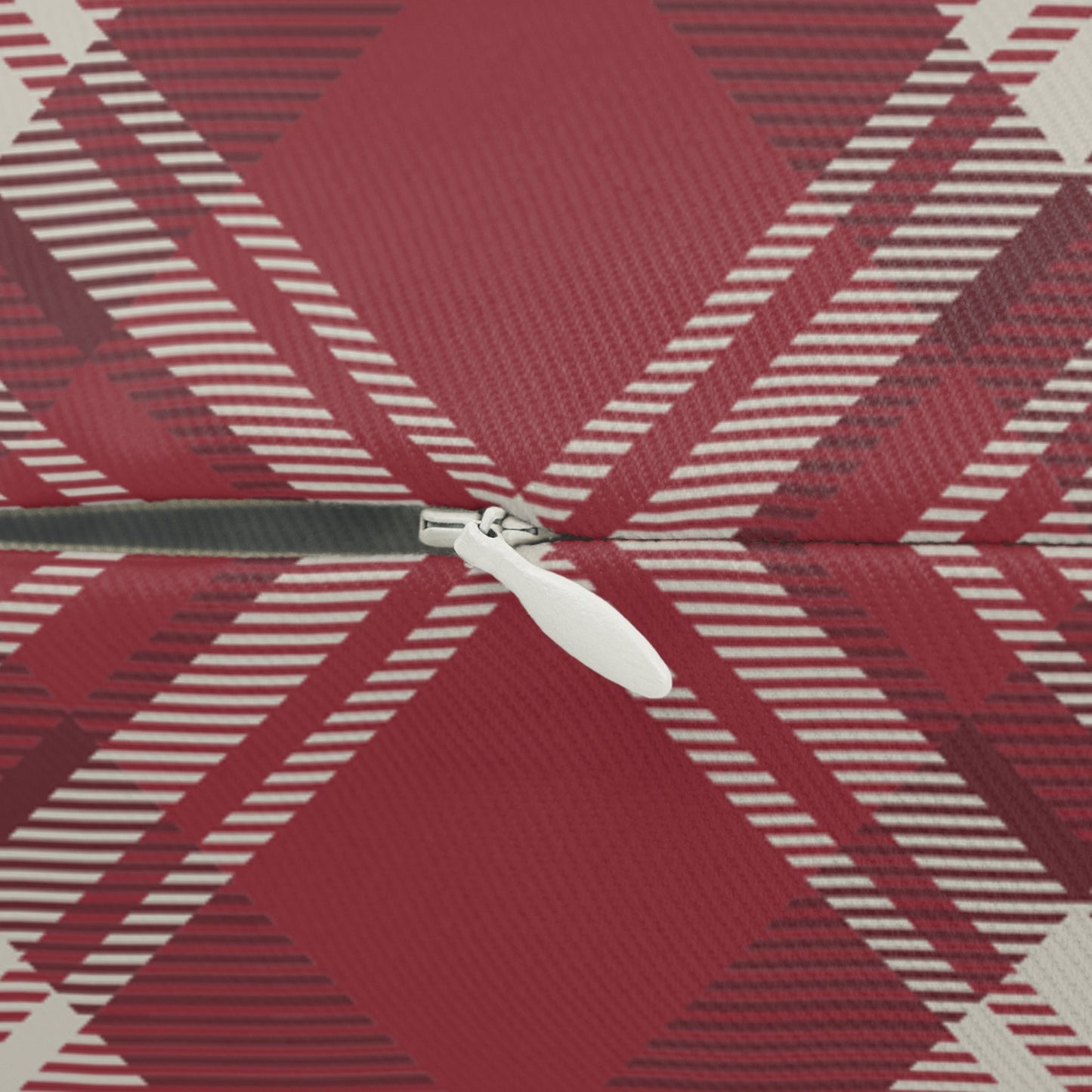 Pillow | Maroon & White | Tartan