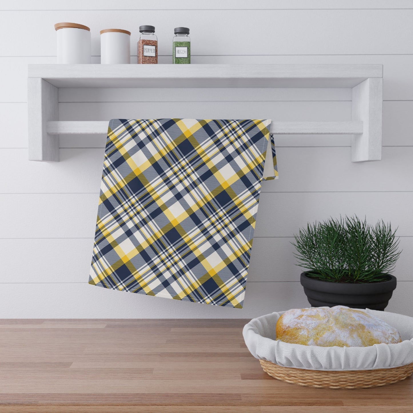 Tea Towels | Yellow & Blue | Tartan