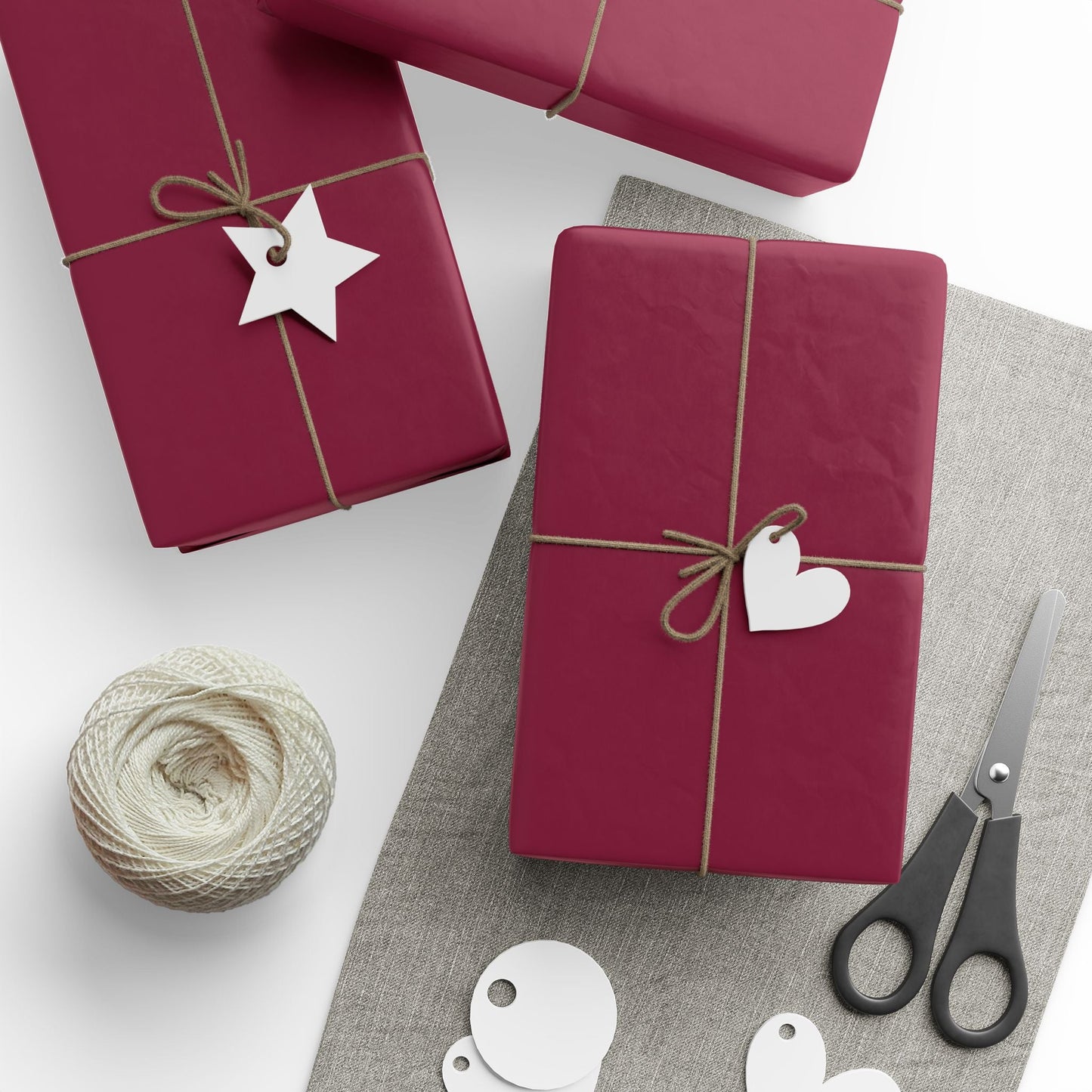 Gift Wrap | Maroon & Orange | Dark