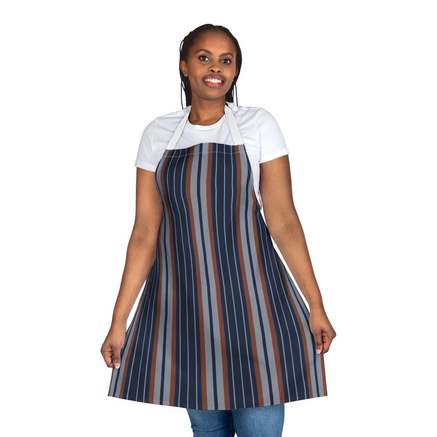 Apron | Orange & Blue | Stripe