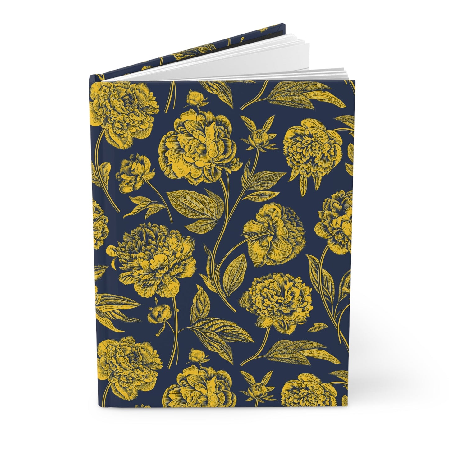 Journal | Yellow & Blue | Peony