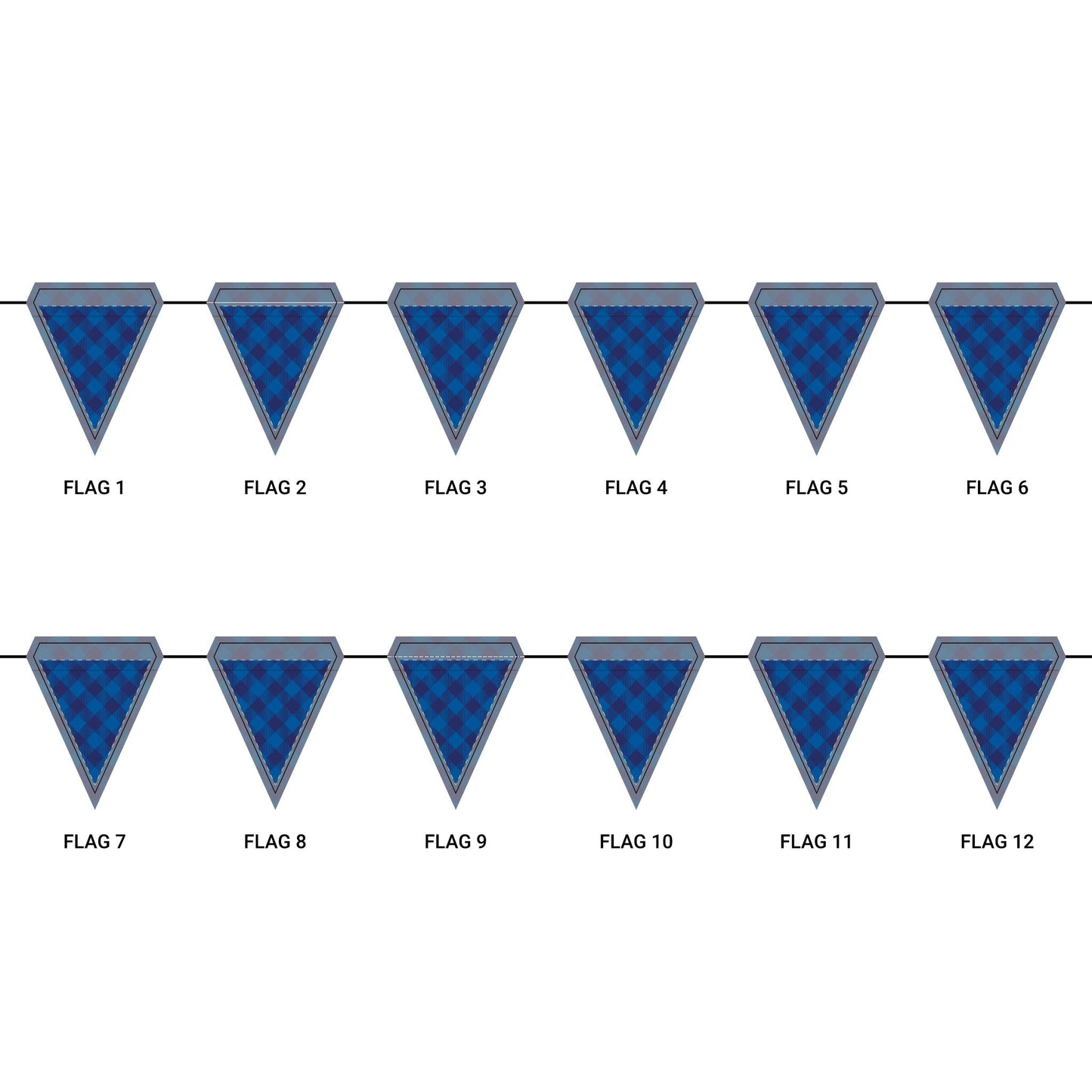 Flag Garland | Durham, North Carolina | Gingham