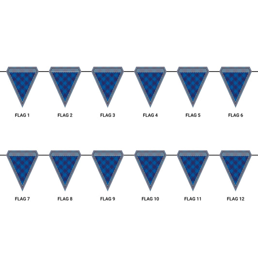 Flag Garland | Durham, North Carolina | Gingham