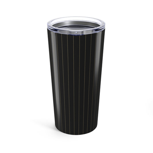 Tumbler | Black & Gold | Pinstripe