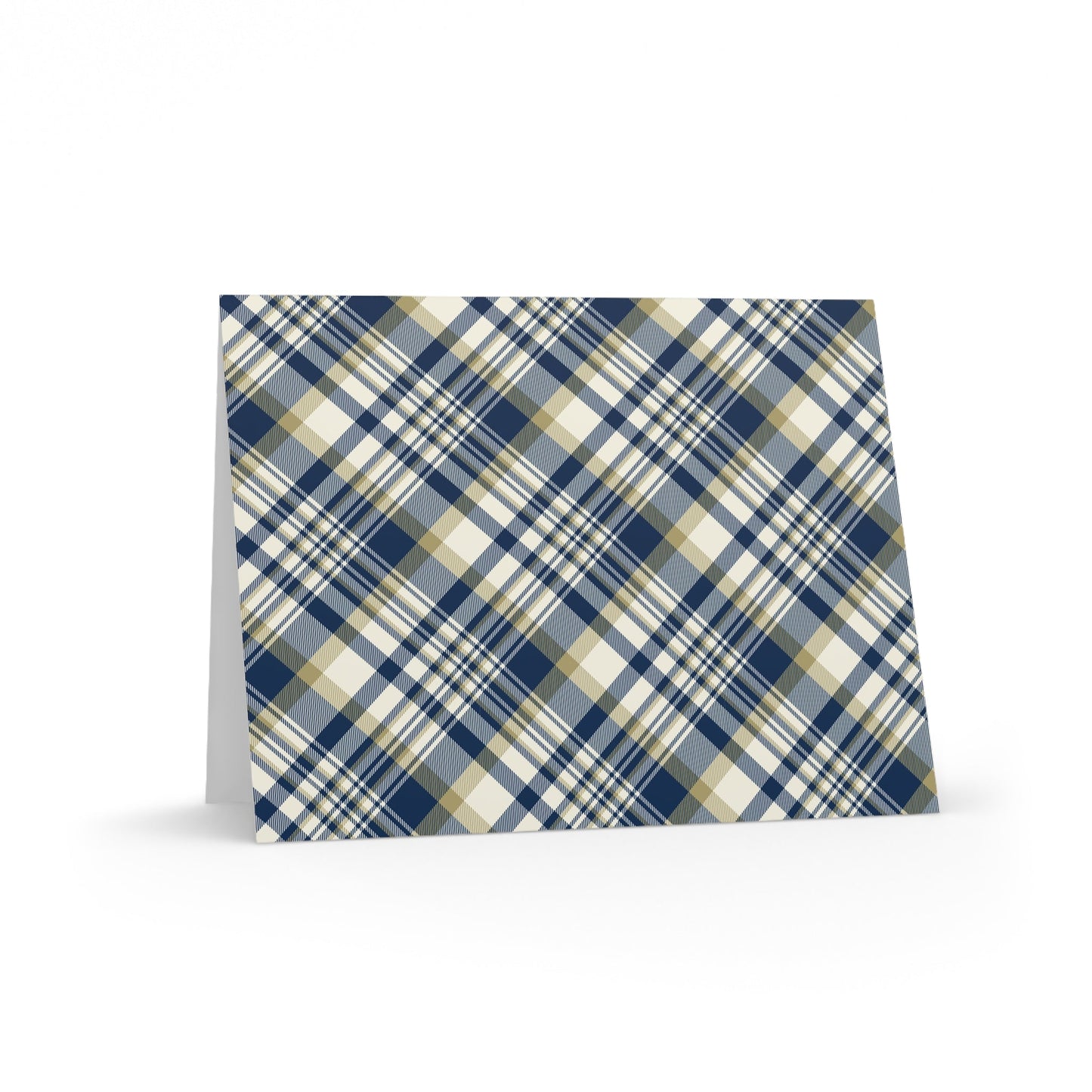 Notecards Set | Blue & Gold | Tartan