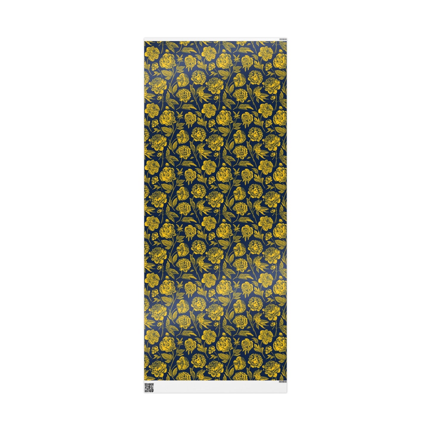 Gift Wrap | Yellow & Blue | Peony