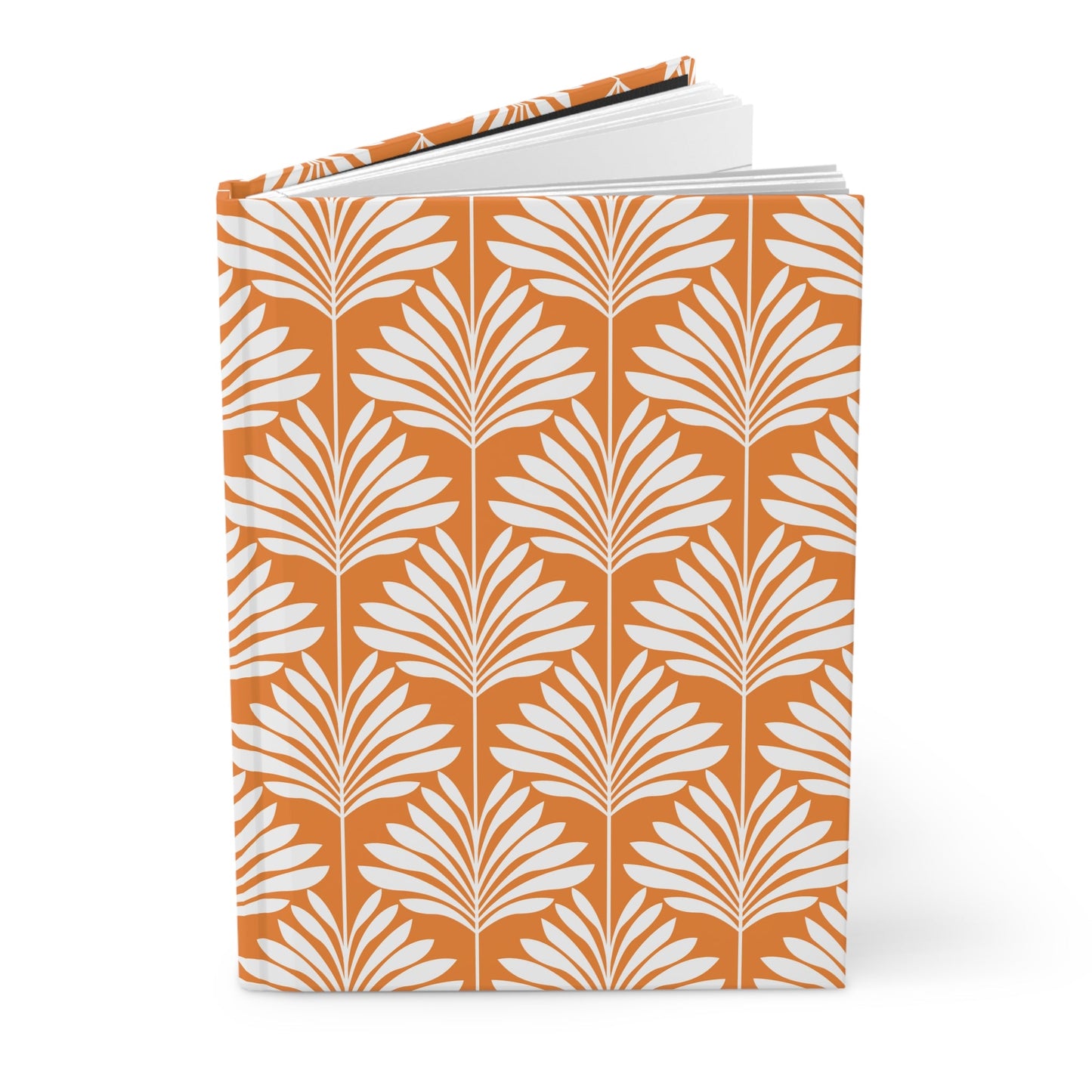 Hardcover Journal | Orange & White | Deco