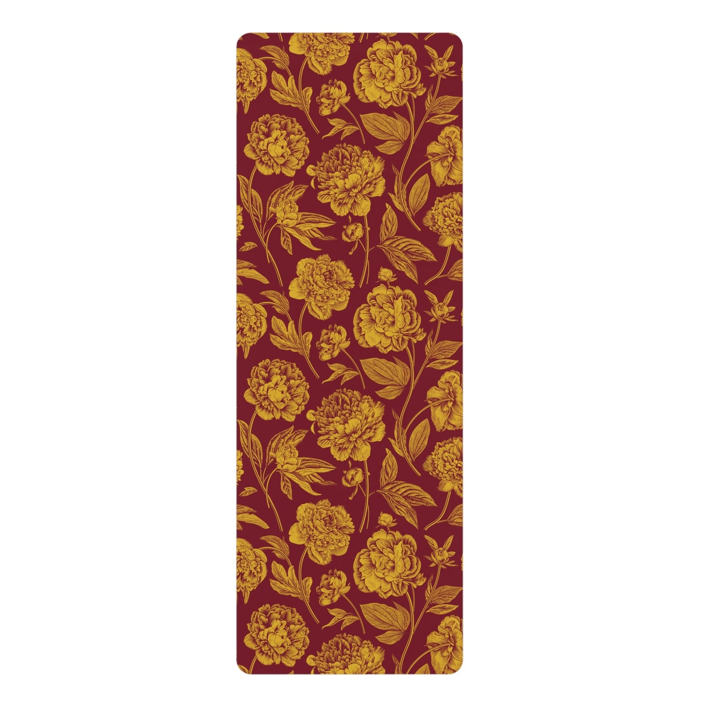 Yoga Mat | Red & Yellow | Peony