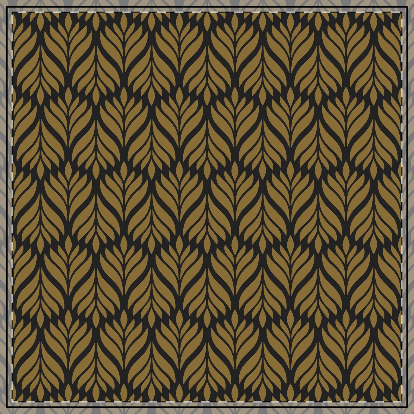 Tablecloth | Black & Gold | Palm