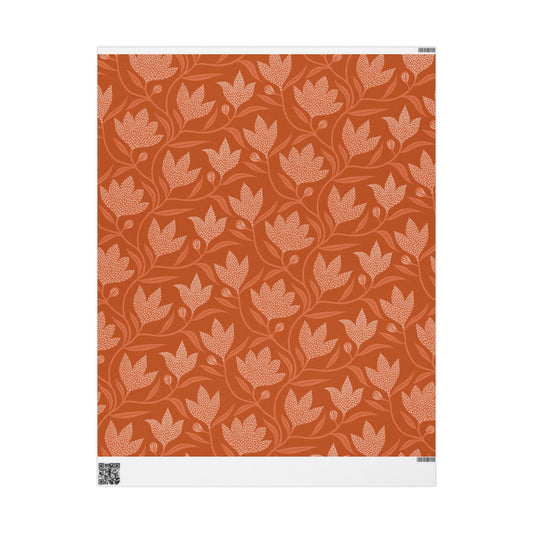 Gift Wrap | Dark Orange & White | Magnolia