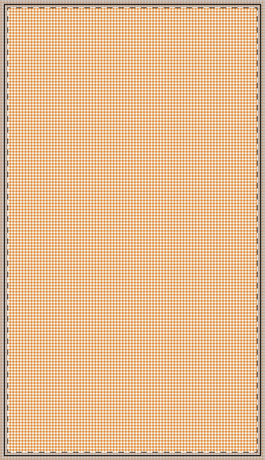 Tablecloth | Orange & White | Houndstooth