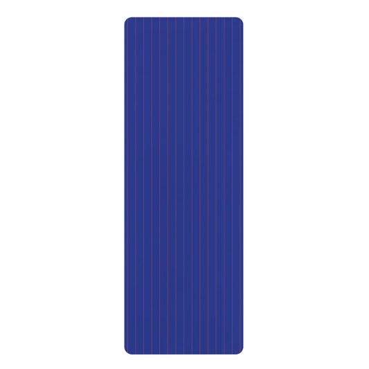 Yoga Mat | Bright Blue & Orange | Pinstripe