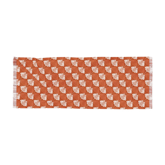 Scarf | Dark Orange & White | Deco