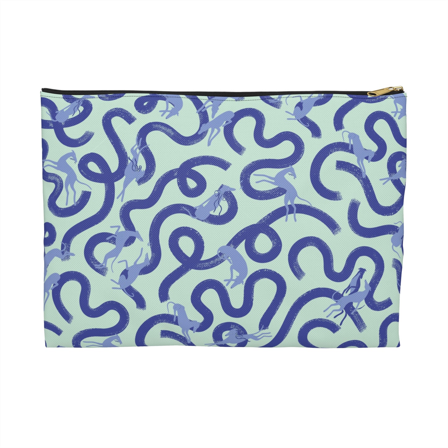 Accessory Pouch | Greyhounds | Teal Ribbon