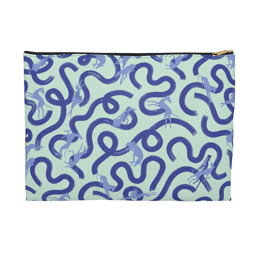 Accessory Pouch | Greyhounds | Teal Ribbon
