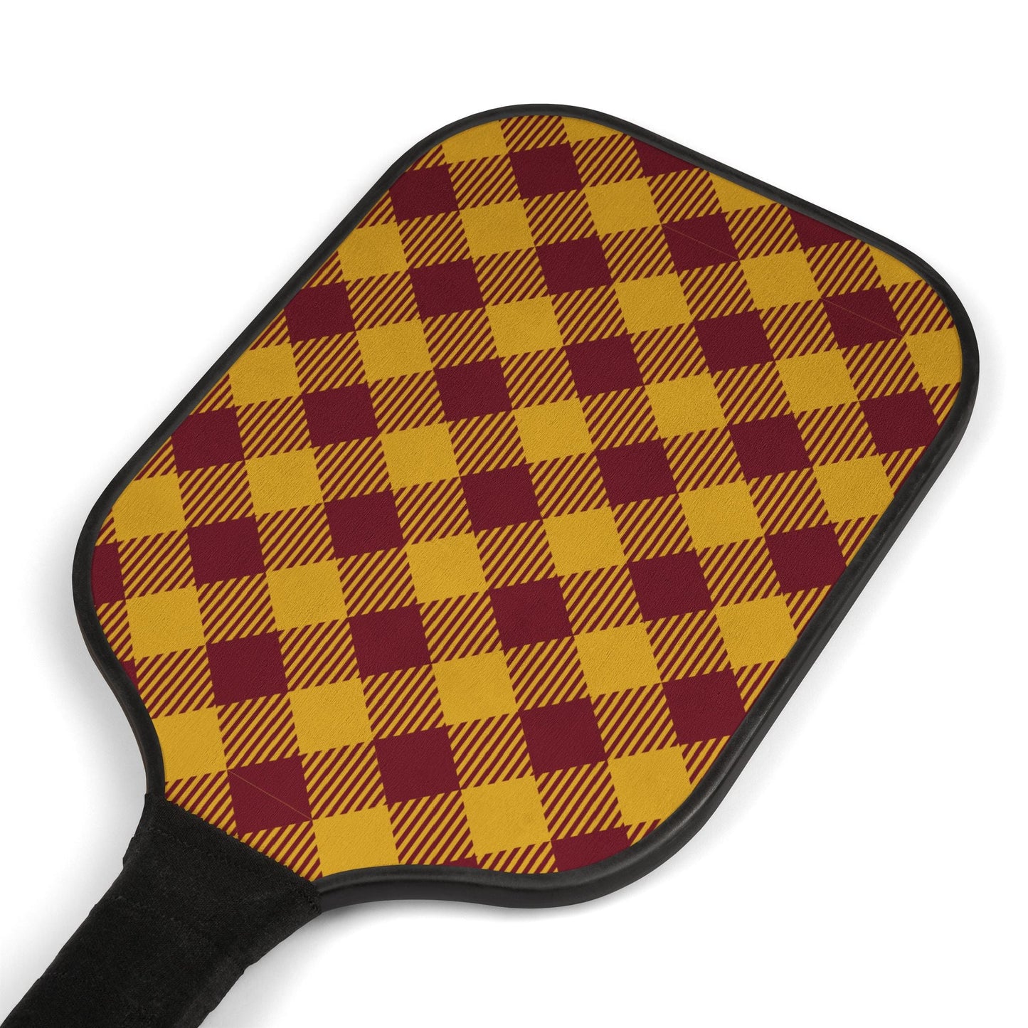 Pickleball Paddle Kit | Red & Yellow | Gingham