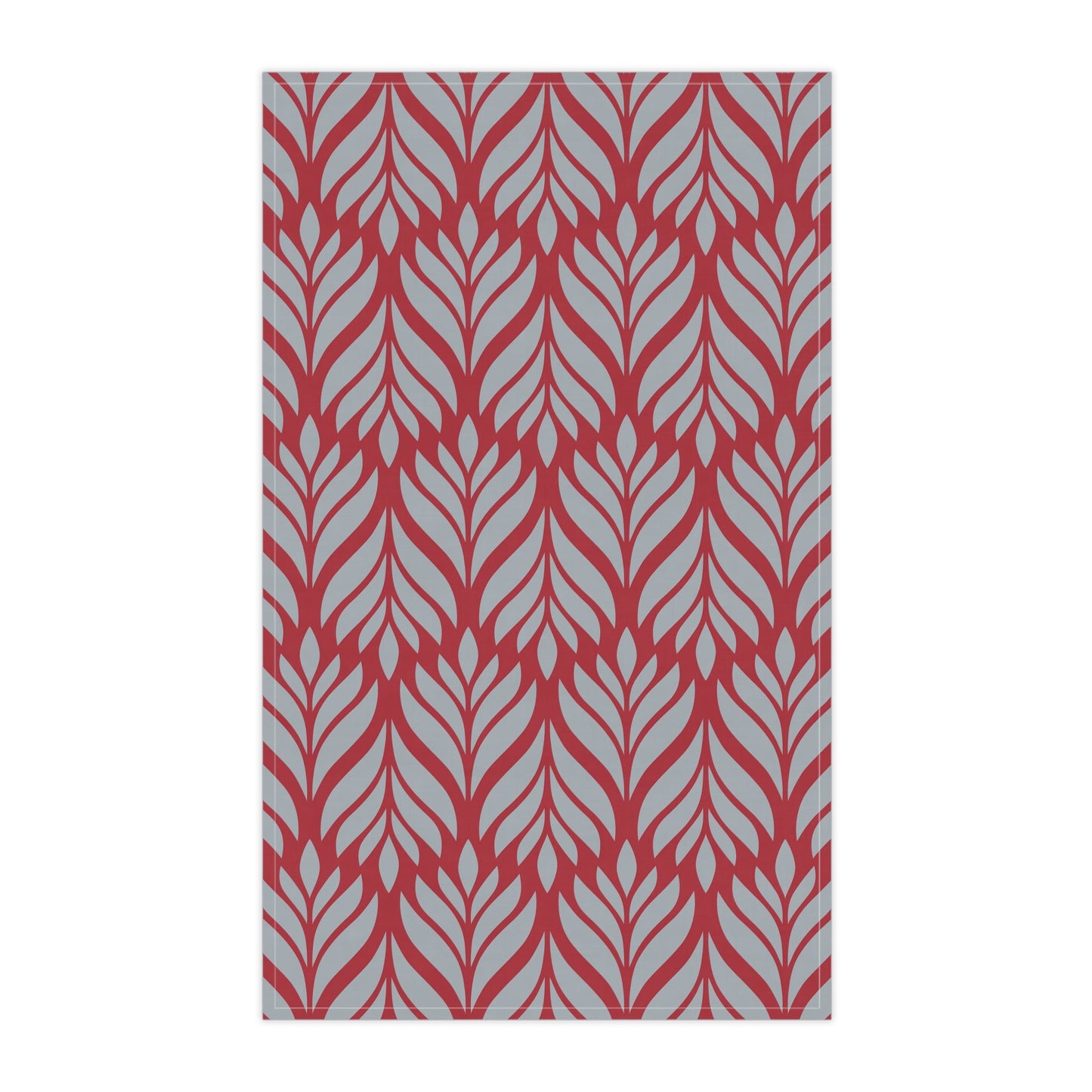 Tea Towels | Red & Gray | Palm