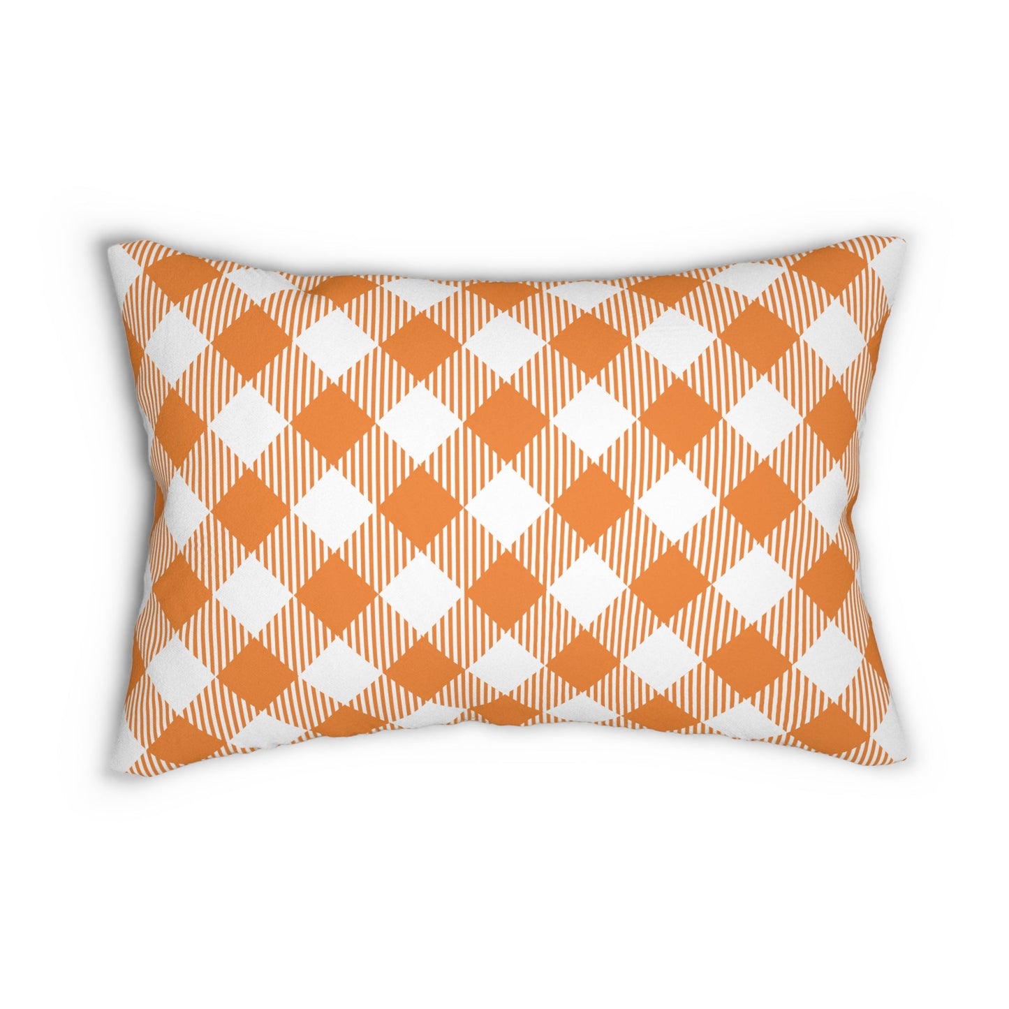 Pillow | Orange & White | Gingham