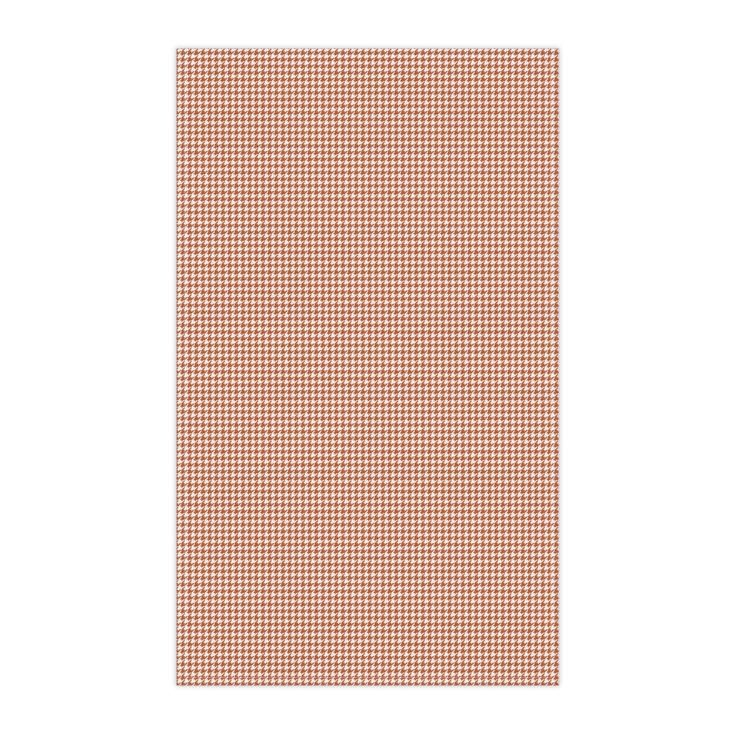 Tea Towels | Dark Orange & White | Houndstooth
