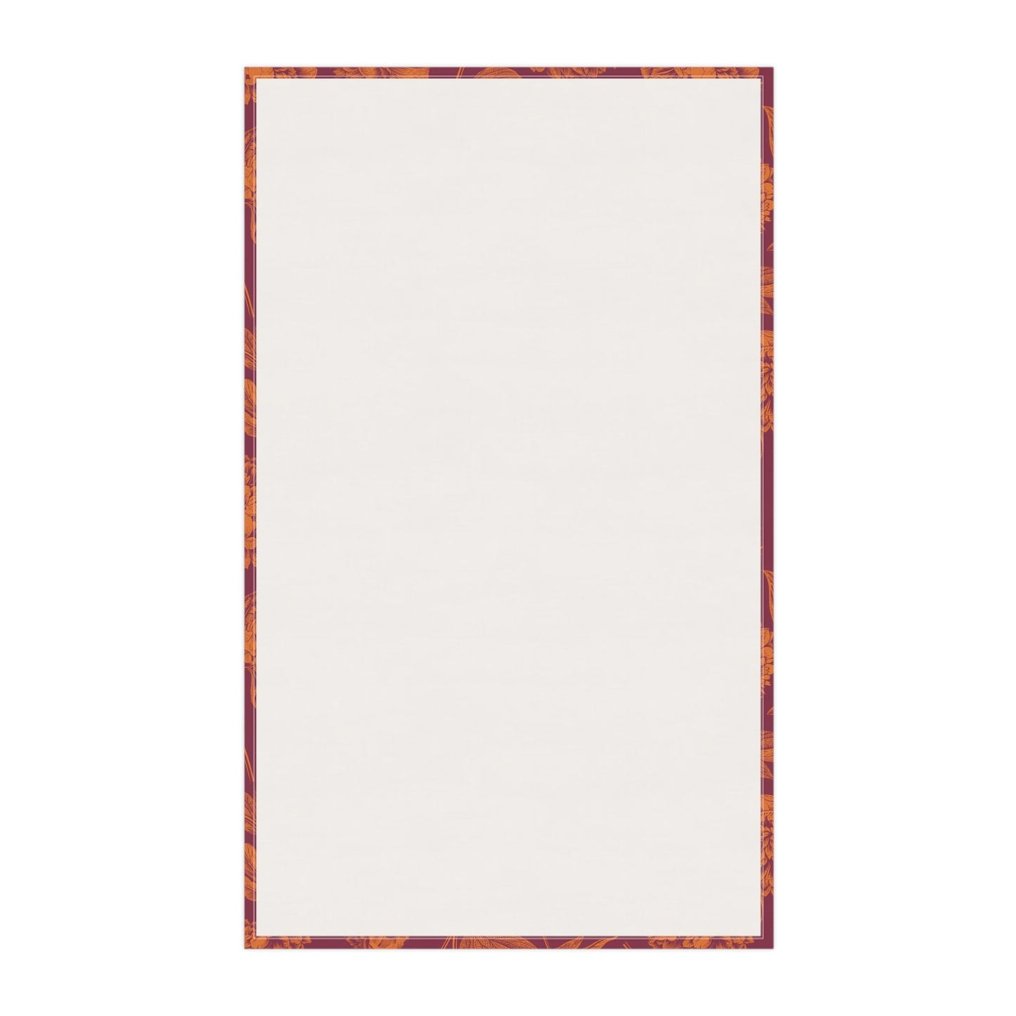 Tea Towels | Maroon & Orange | Peony