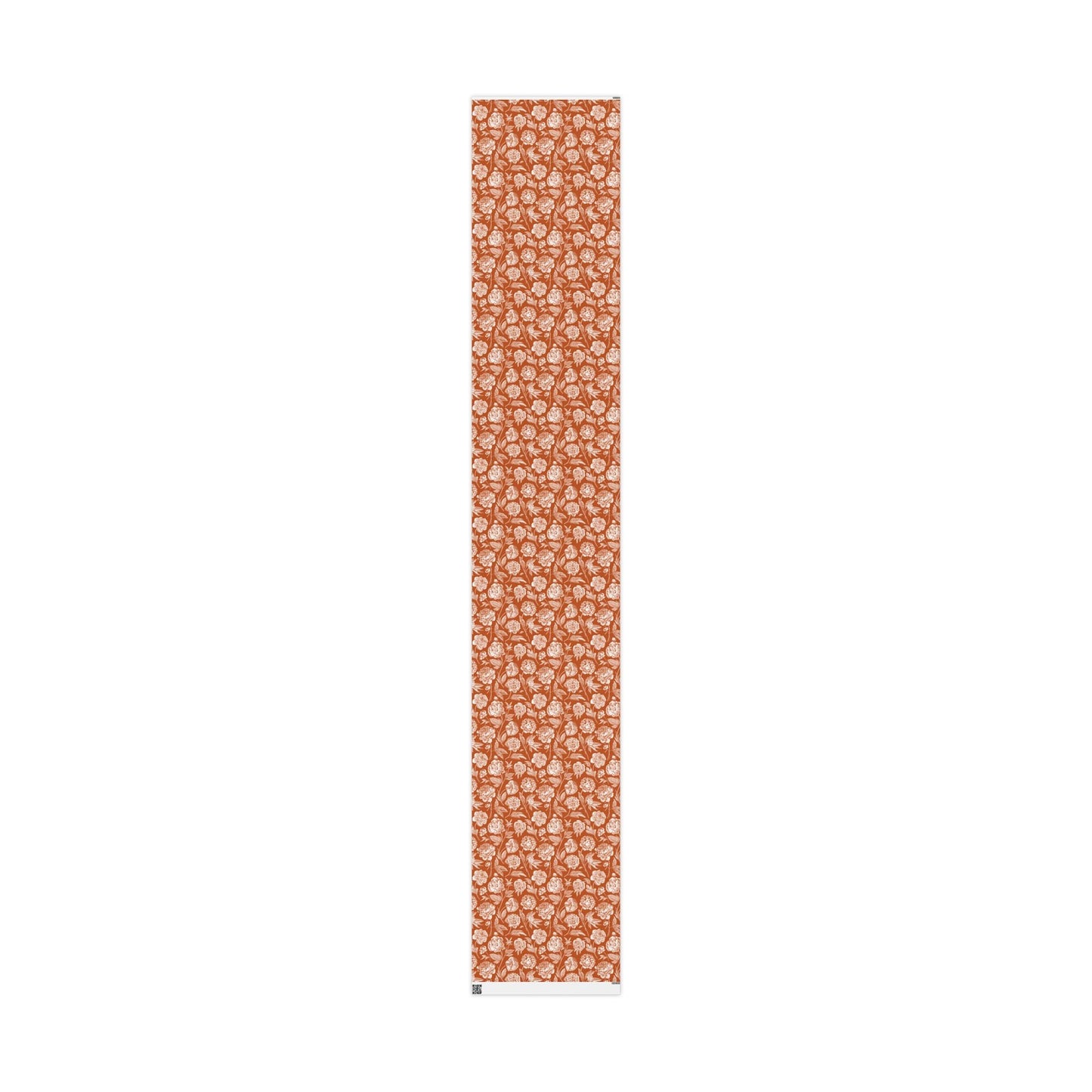 Gift Wrap | Dark Orange & White | Peony