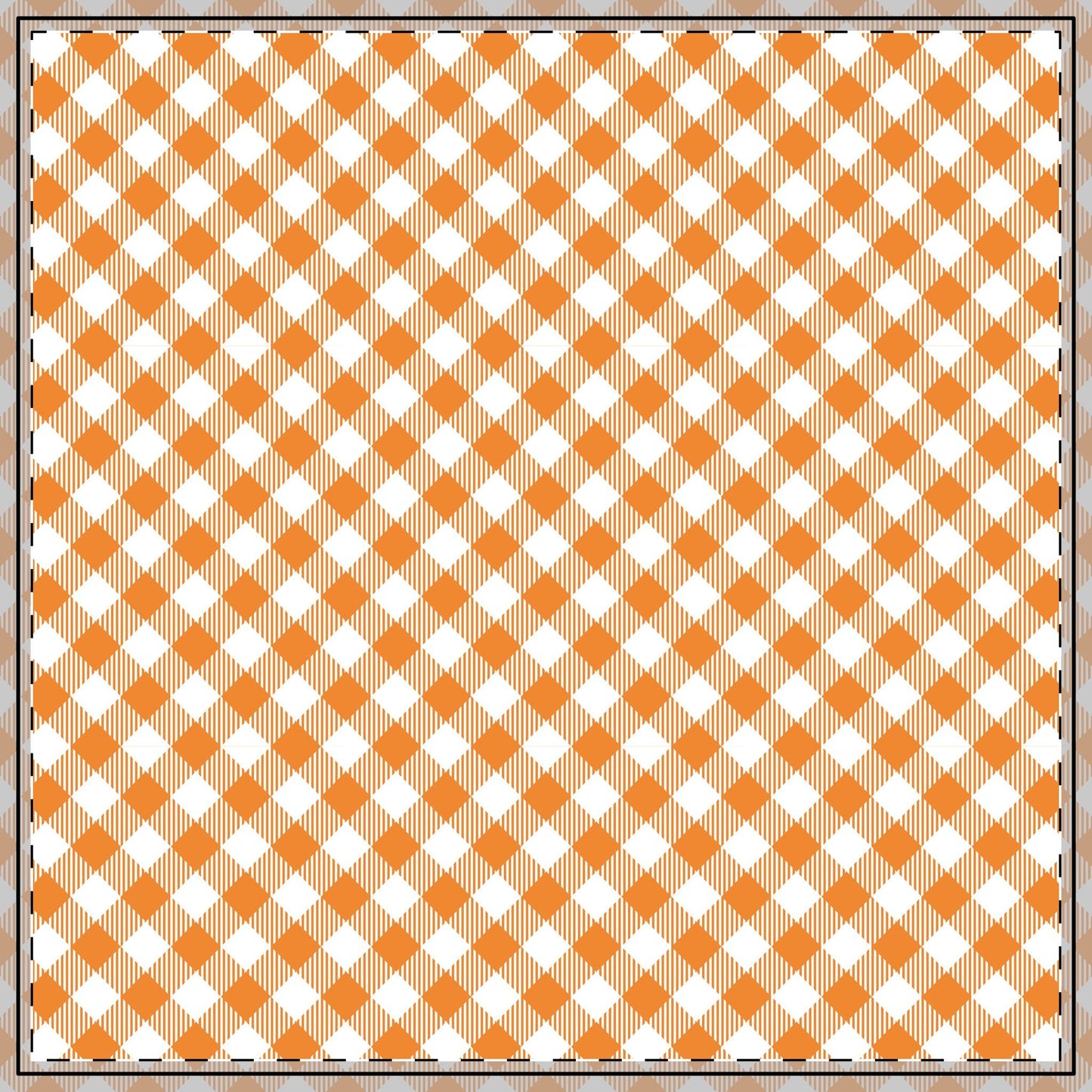 Tablecloth | Orange & White | Gingham