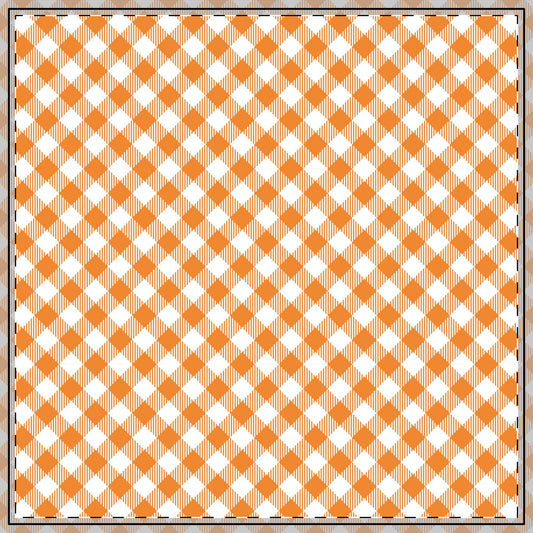 Tablecloth | Orange & White | Gingham