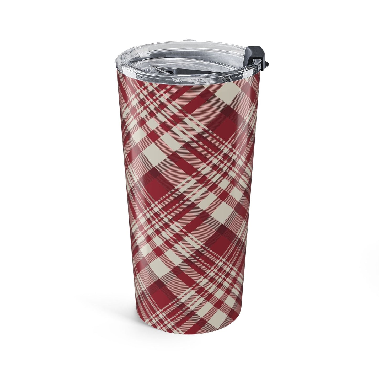Tumbler | Maroon & White | Tartan