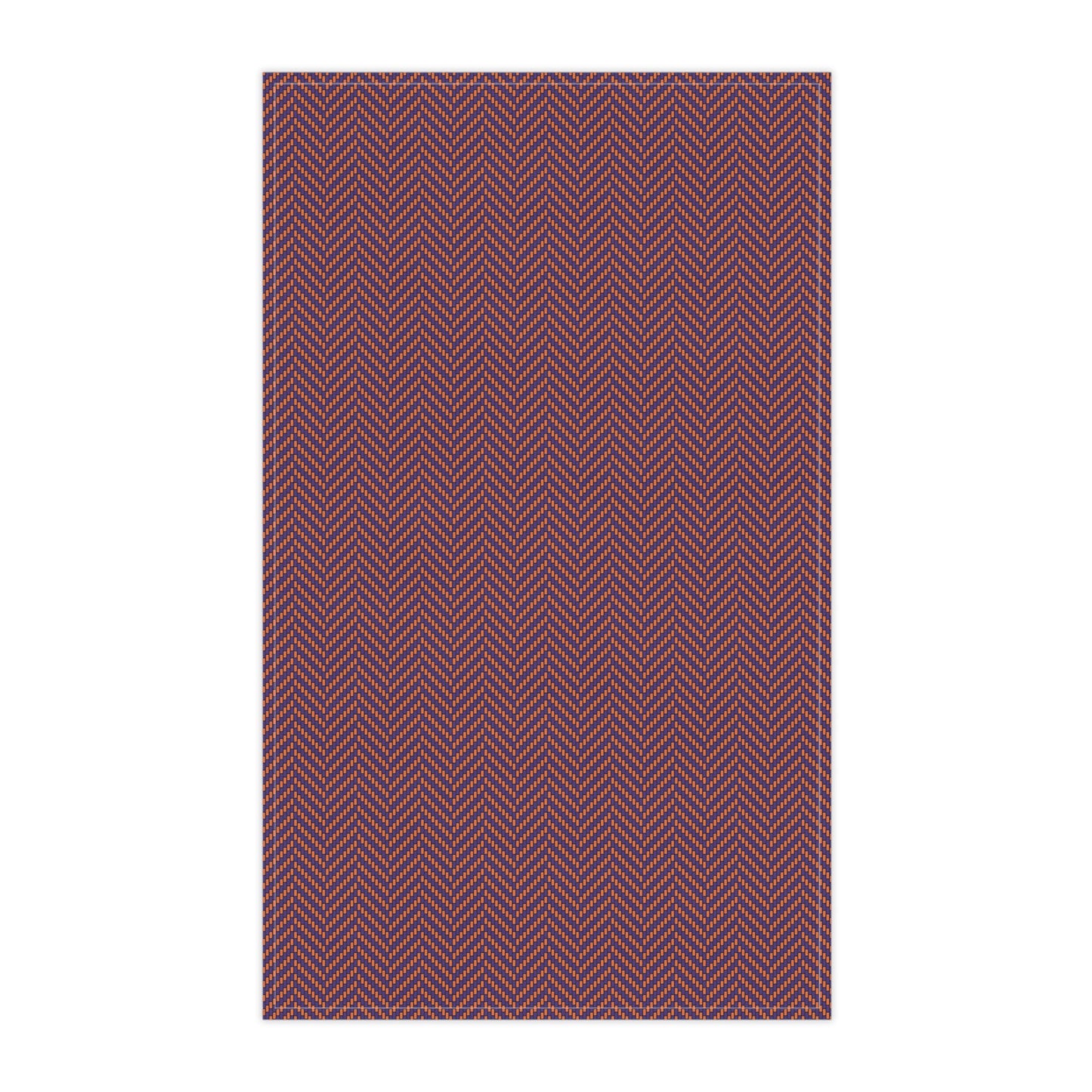 Tea Towels | Orange & Purple | Herringbone