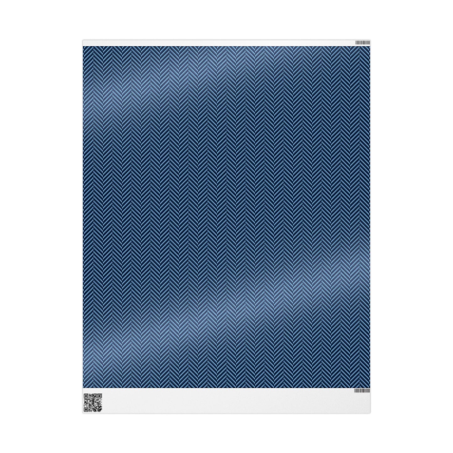 Gift Wrap | Light Blue & White | Herringbone