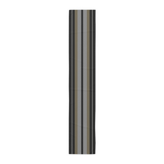 Table Runner | Black & Gold | Stripe