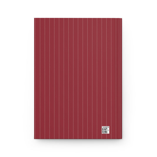 Journal | Maroon & White | Pinstripe