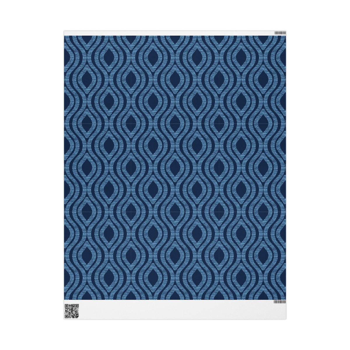 Gift Wrap | Light Blue & White | Ogee