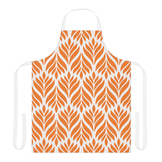Apron | Orange & White | Palm