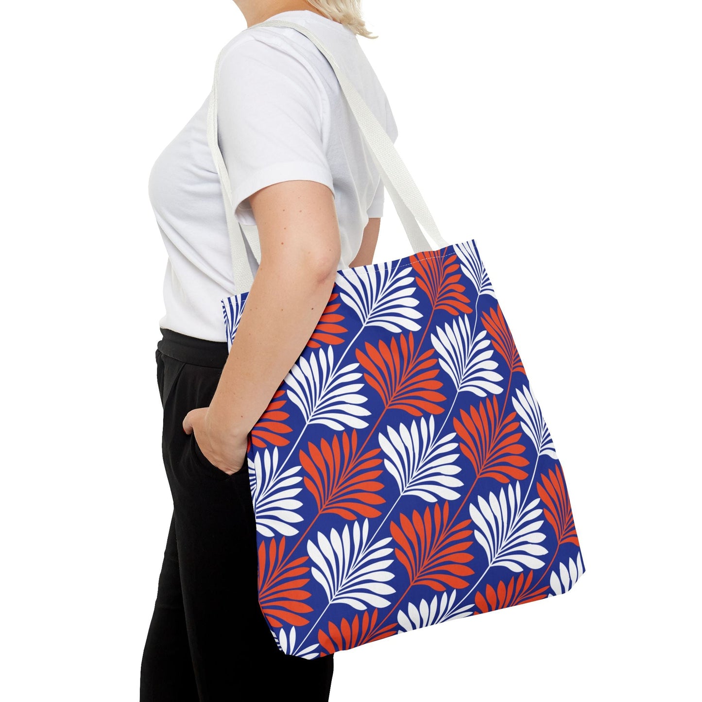 Tote Bag | Bright Blue & Orange | Deco