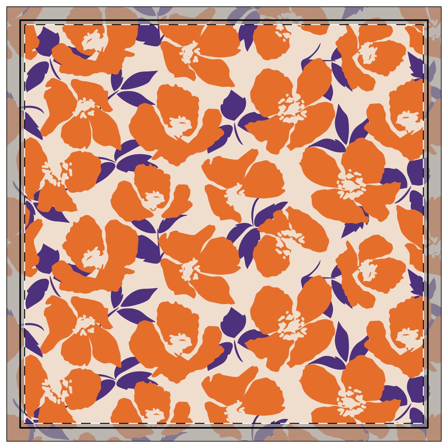 Napkin 4-set | Clemson, South Carolina | Poppy