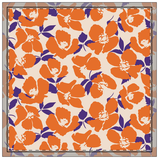 Napkin 4-set | Clemson, South Carolina | Poppy