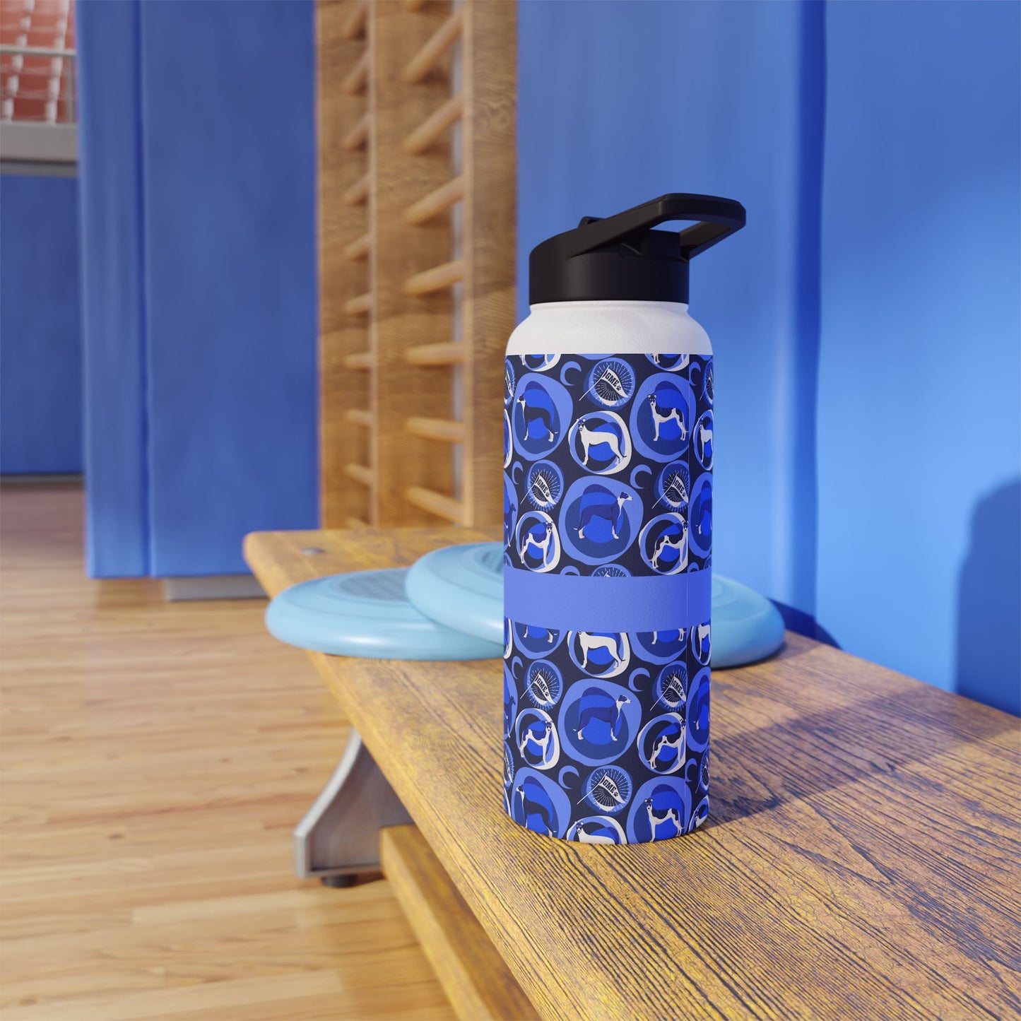 Insulated Water Bottle | Greyhounds | Blue Bubbles