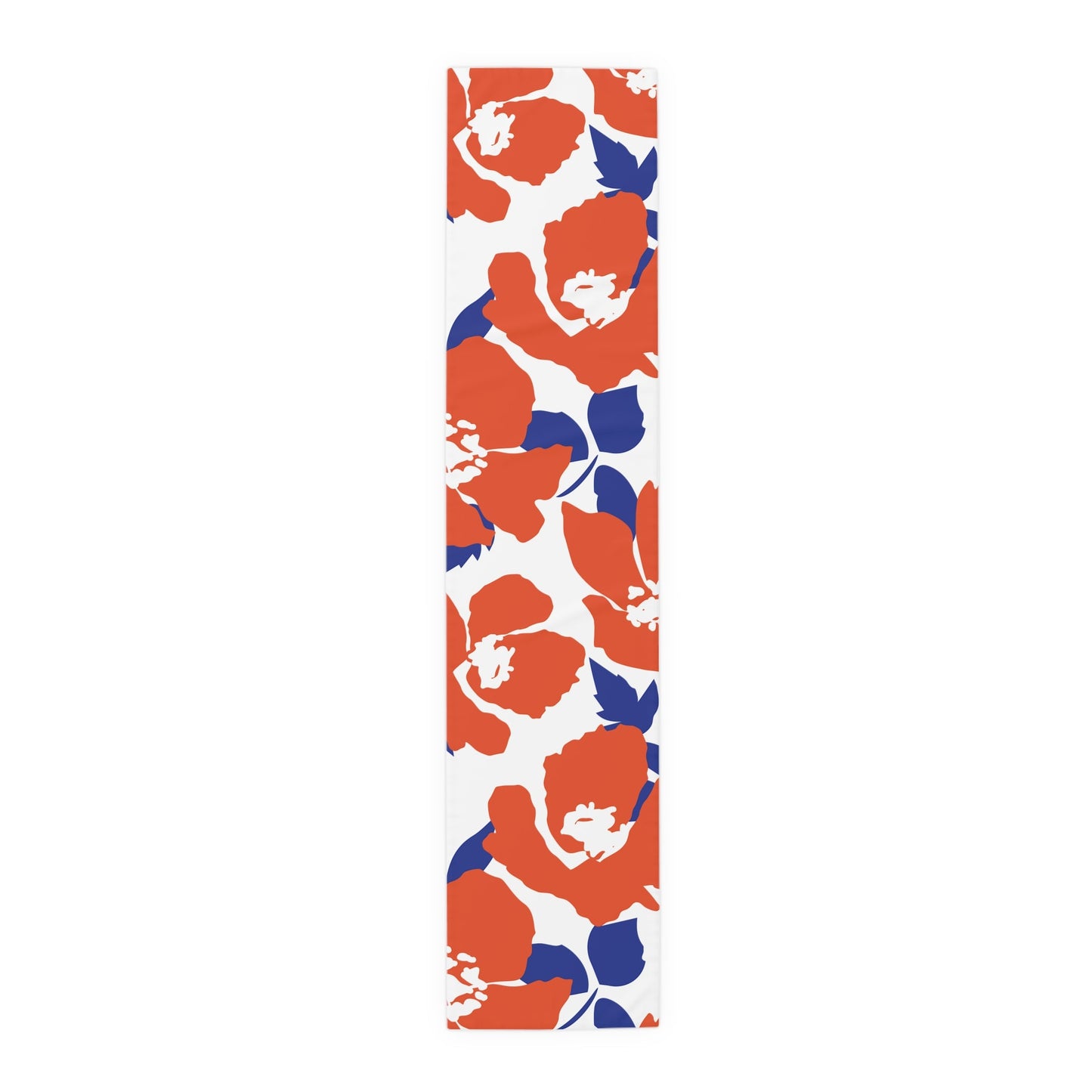 Table Runner | Bright Blue & Orange | Poppy