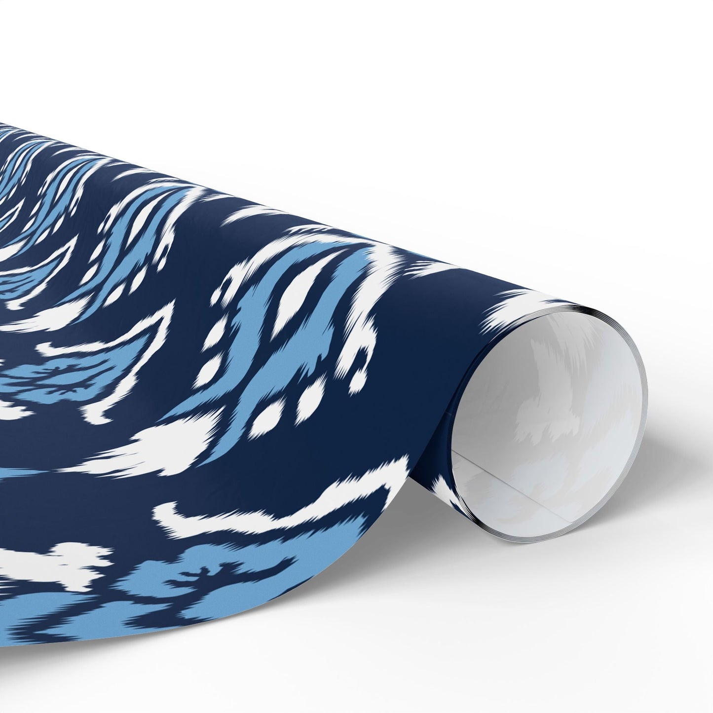 Gift Wrap | Light Blue & White | Ikat