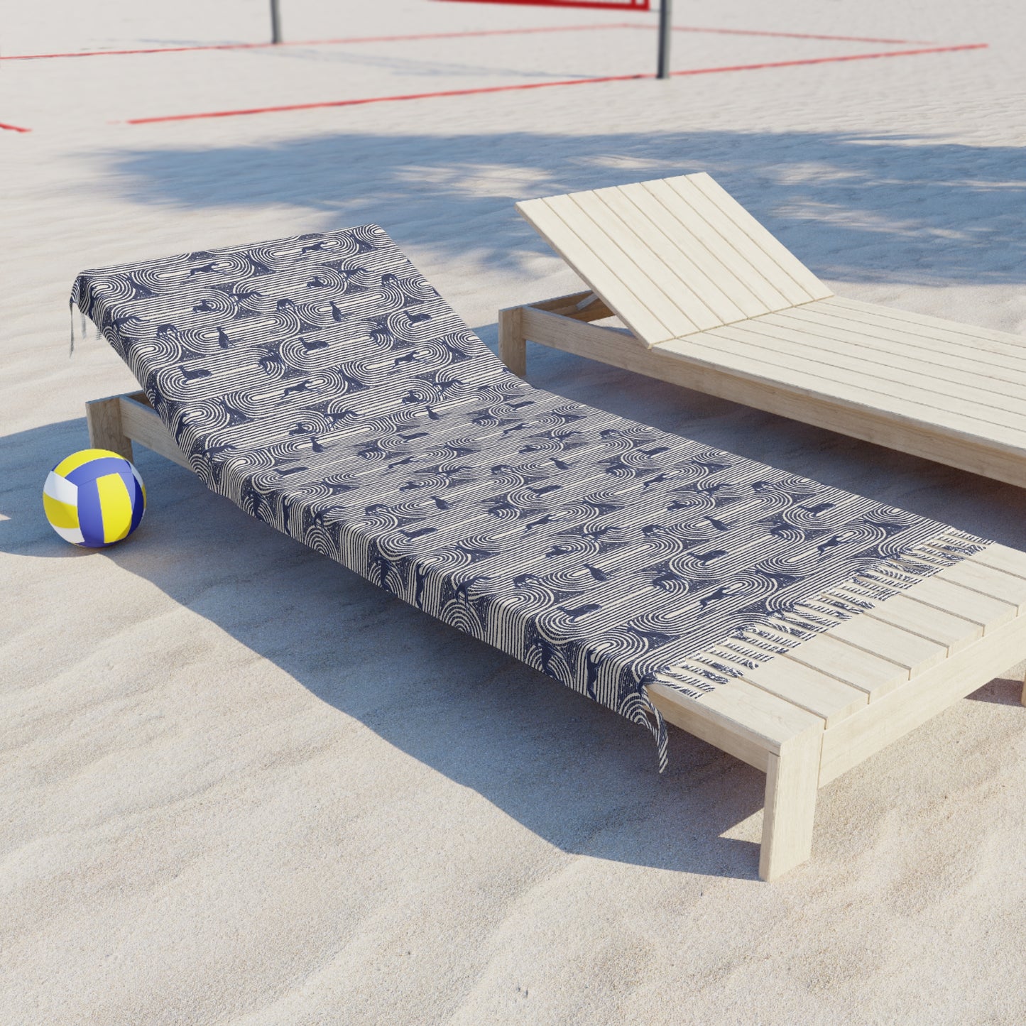Boho Beach Towel | Greyhounds | Blue Track