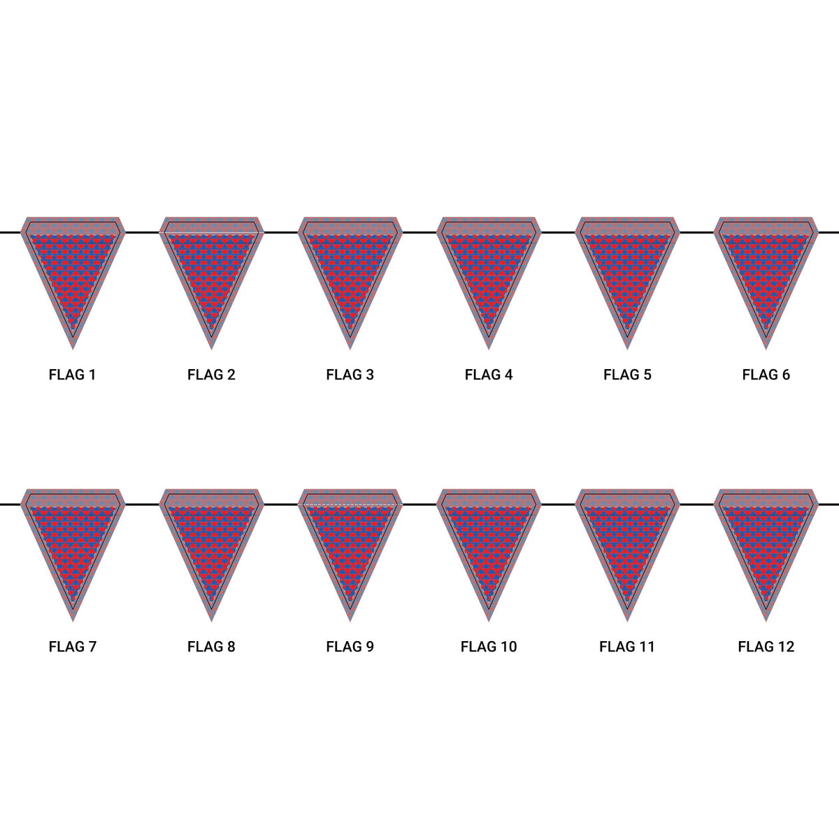 Flag Garland | Lawrence, Kansas | Gingham