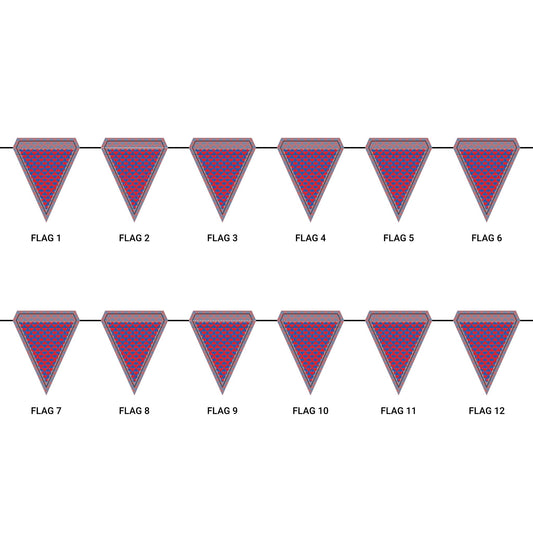Flag Garland | Lawrence, Kansas | Gingham