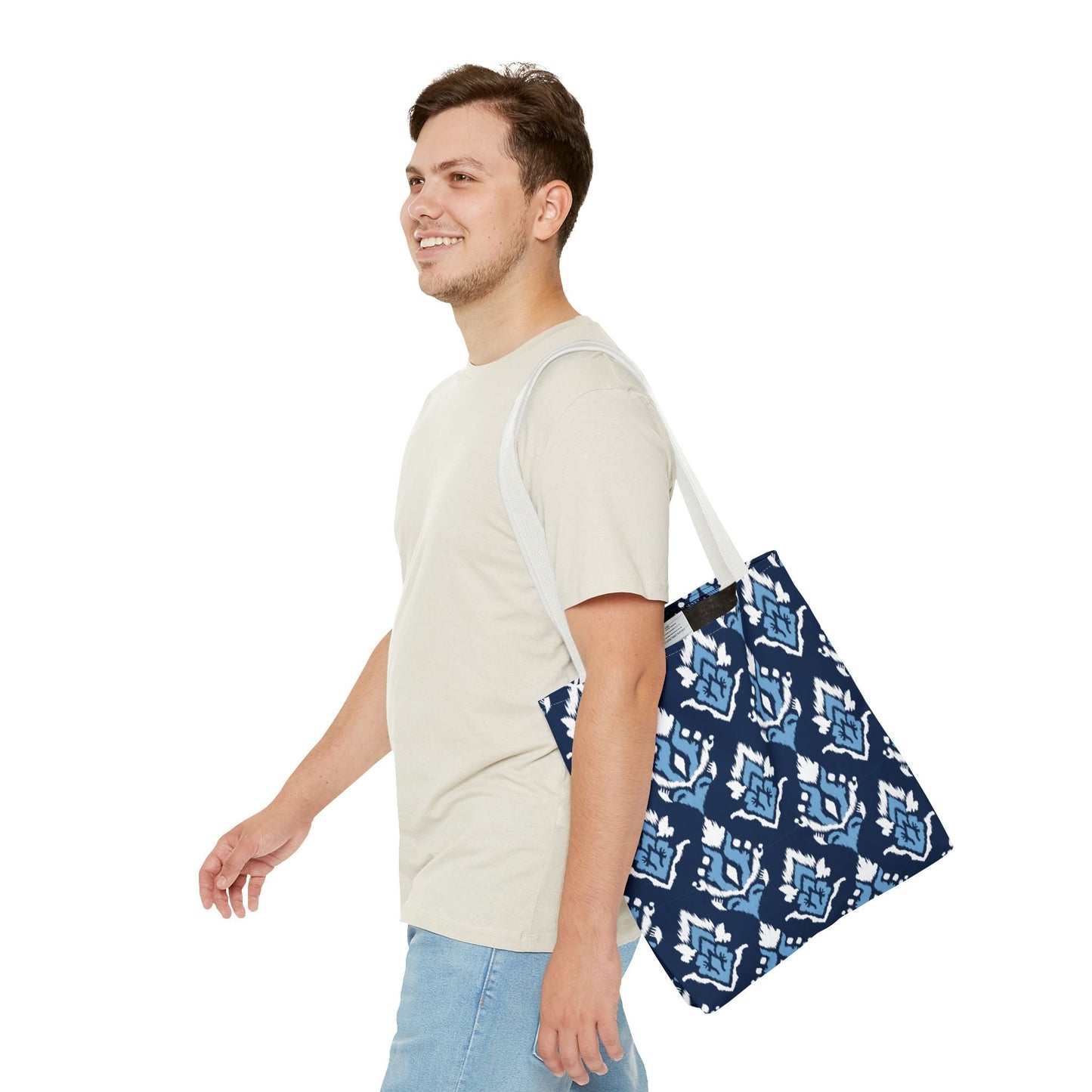 Totes | Light Blue & White | Ikat