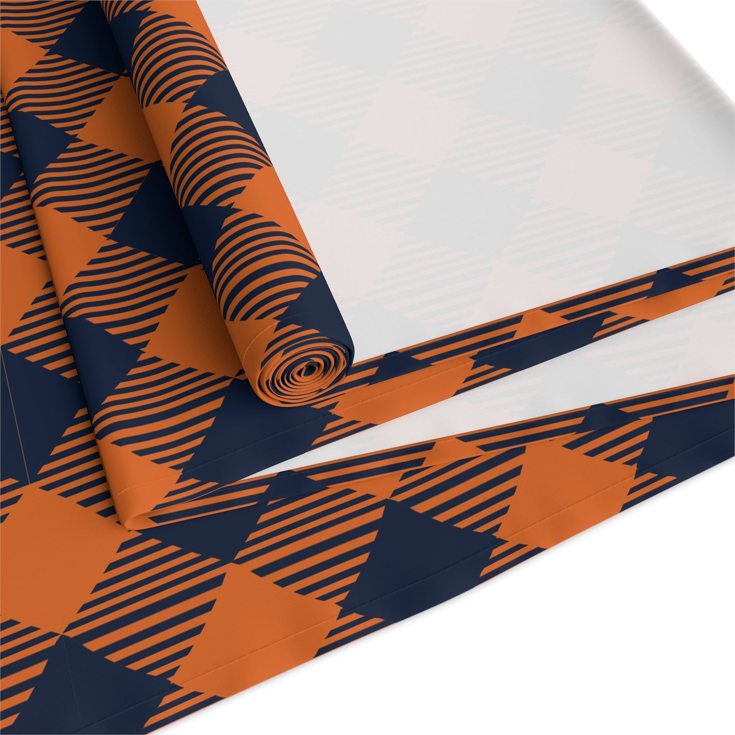 Table Runner | Orange & Blue | Gingham