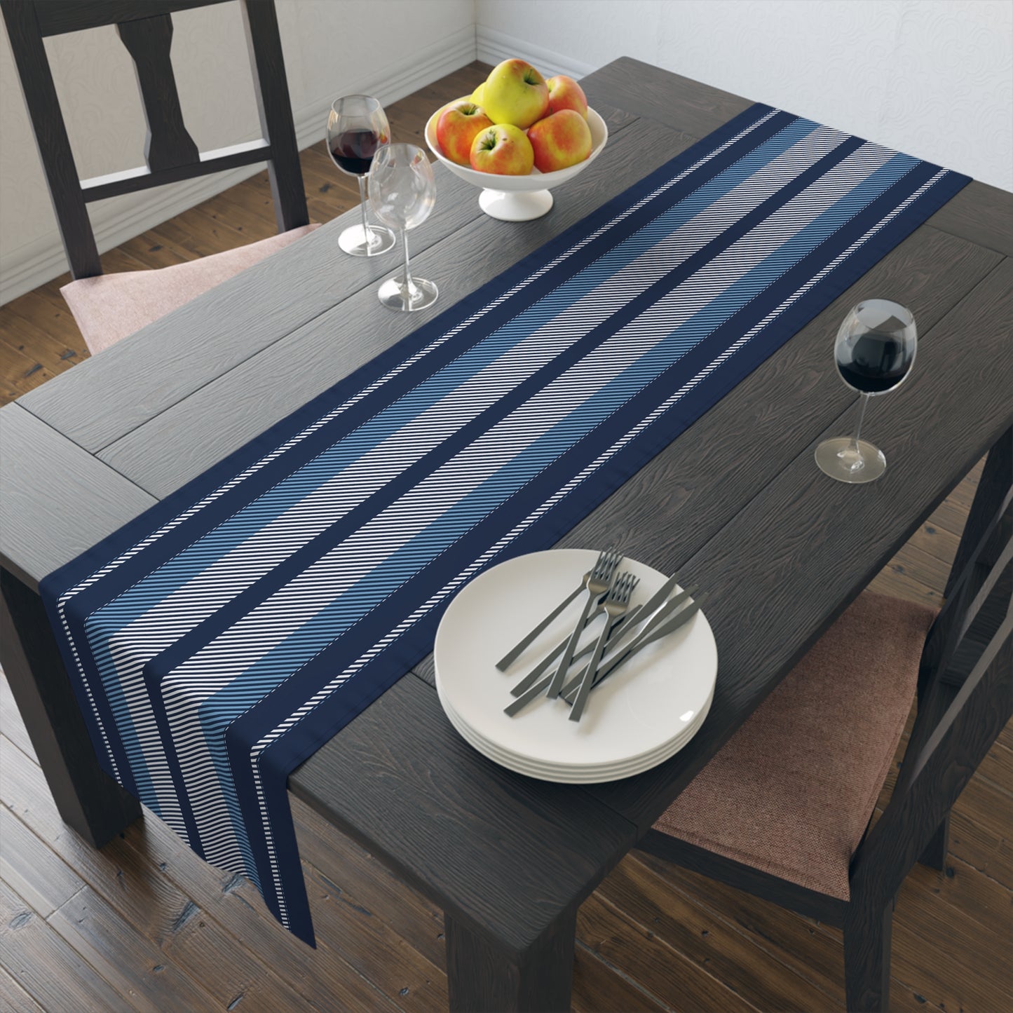 Table Runner | Chapel Hill, North Carolina | Stripe