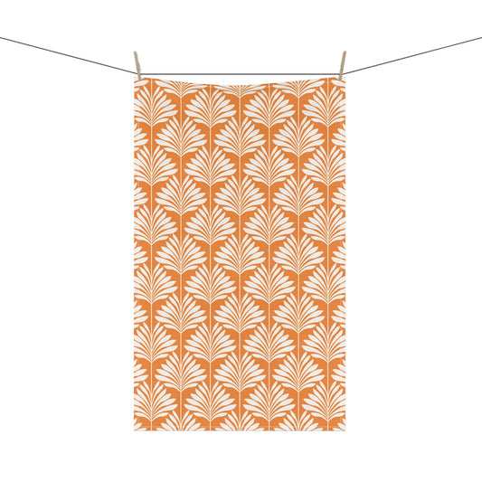 Tea Towel | Orange & White | Deco